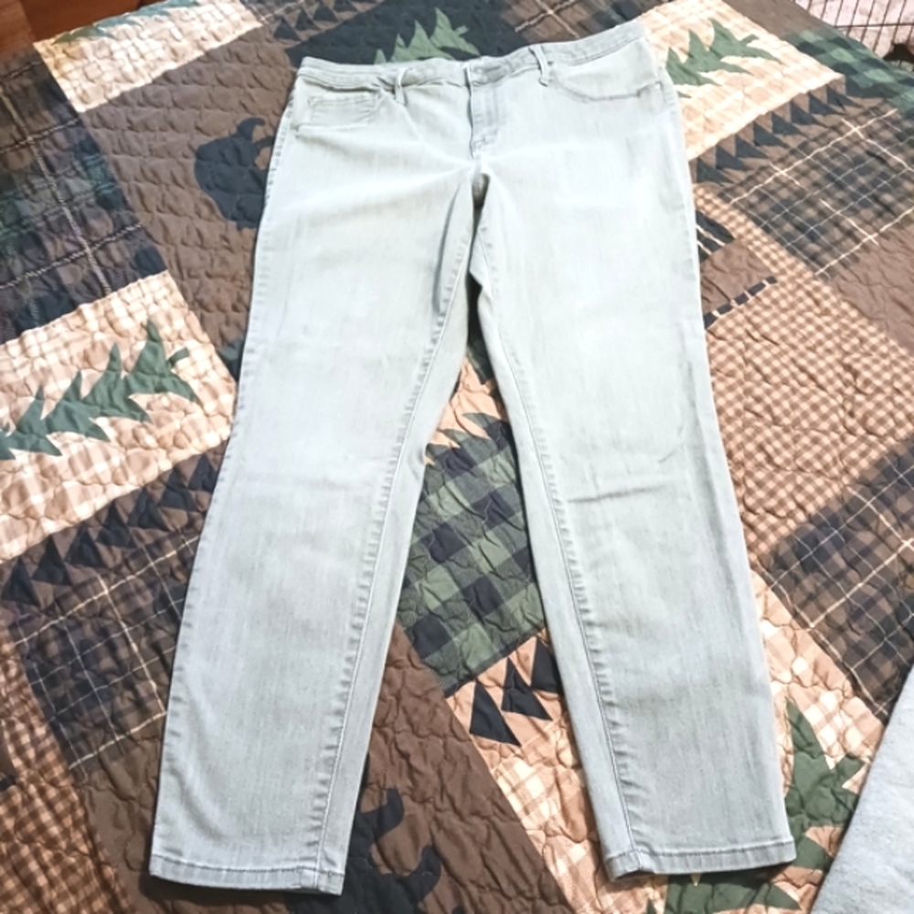 Mossimo Gray High Rise Jeggings Plus Size 16